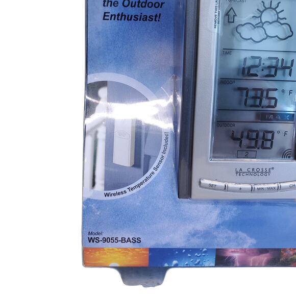 Bass Pro Shops Wireless Weather Station Weather Forecast Outdoor Sensor La Cross - Picture 3 of 12